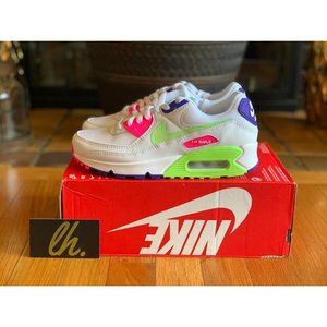 Size 5.5 W Nike Air Max 90 "White Neon"